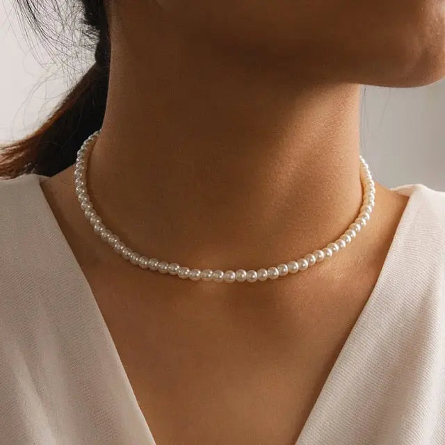Sparkling Clavicle Chain Necklace