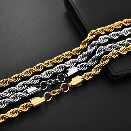 Classic Rope Chain Necklace - Boo Koo Art